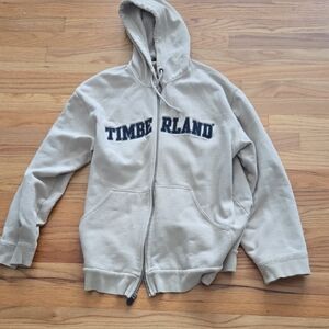Timberland Light Tan Zip-Up Hoodie
